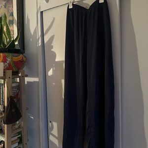 Auden Navy Satin Loungepants